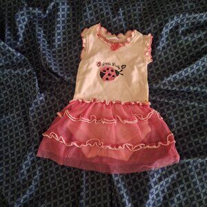 little lady pink dress 0-3 months